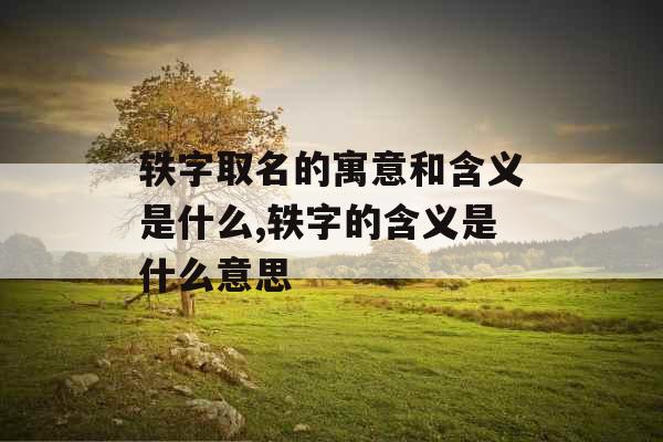 轶字取名的寓意和含义是什么,轶字的含义是什么意思 轶字取名的寓意和含义是什么,轶字的含义是什么意思