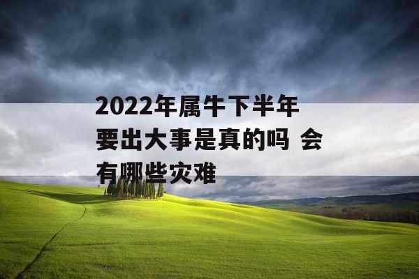 2022年属牛下半年要出大事是真的吗 会有哪些灾难