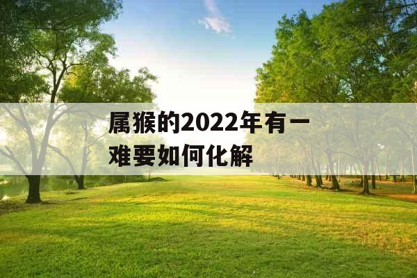 属猴的2022年有一难要如何化解