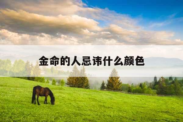金命的人忌讳什么颜色
