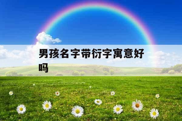 男孩名字带衍字寓意好吗
