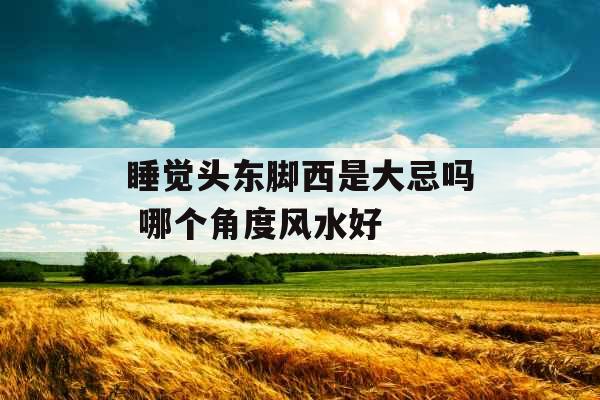 睡觉头东脚西是大忌吗 哪个角度风水好