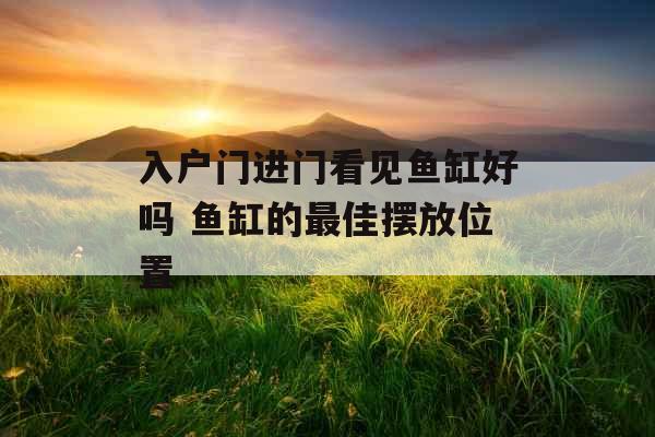 入户门进门看见鱼缸好吗 鱼缸的最佳摆放位置 入户门进门看见鱼缸好吗 鱼缸的最佳摆放位置