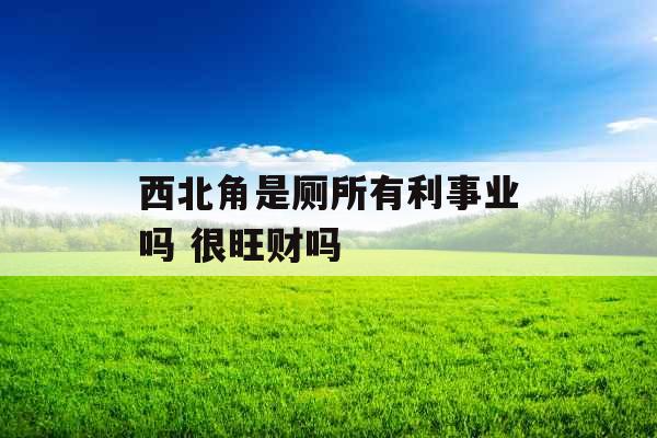西北角是厕所有利事业吗 很旺财吗