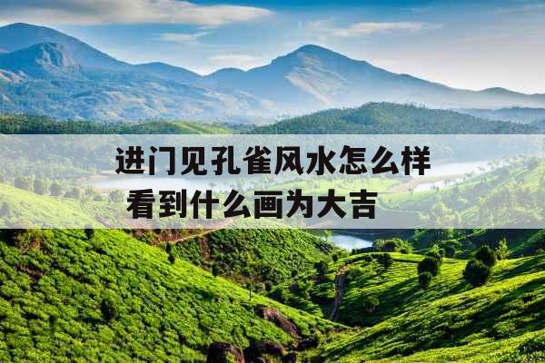 进门见孔雀风水怎么样 看到什么画为大吉