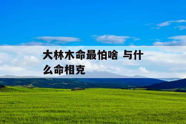 大林木命最怕啥 与什么命相克