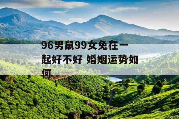 96男鼠99女兔在一起好不好 婚姻运势如何