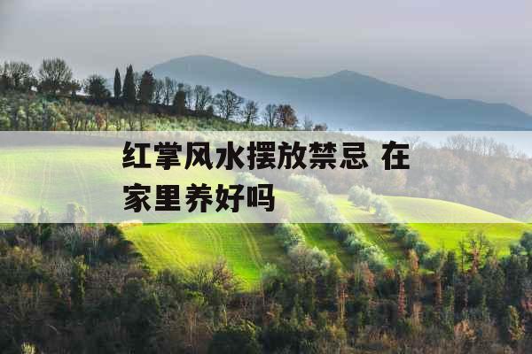 红掌风水摆放禁忌 在家里养好吗 红掌风水摆放禁忌 在家里养好吗