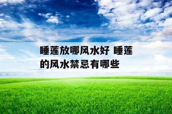 睡莲放哪风水好 睡莲的风水禁忌有哪些