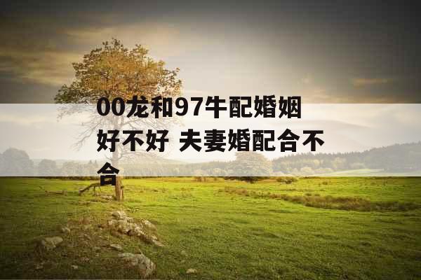 00龙和97牛配婚姻好不好 夫妻婚配合不合