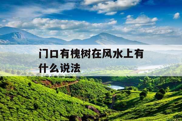 门口有槐树在风水上有什么说法 门口有槐树在风水上有什么说法