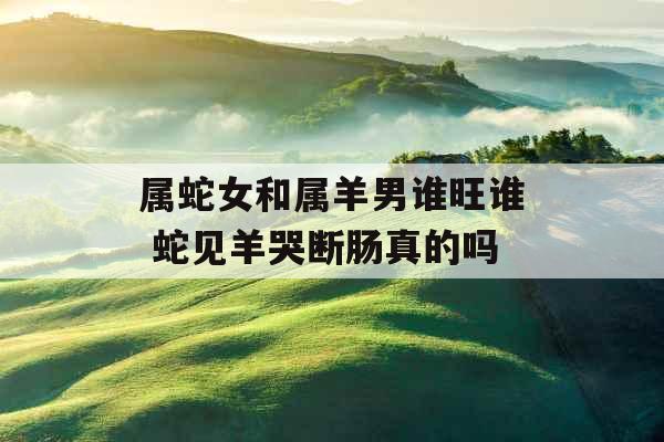 属蛇女和属羊男谁旺谁 蛇见羊哭断肠真的吗