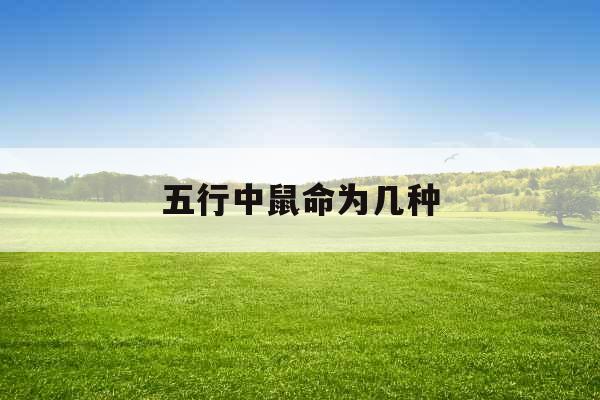 五行中鼠命为几种 五行中鼠命为几种