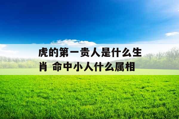 虎的第一贵人是什么生肖 命中小人什么属相
