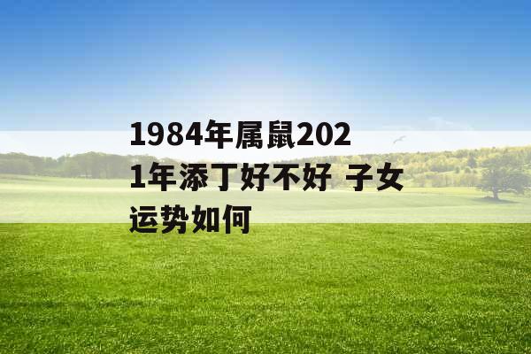 1984年属鼠2021年添丁好不好 子女运势如何