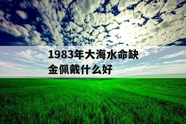 1983年大海水命缺金佩戴什么好