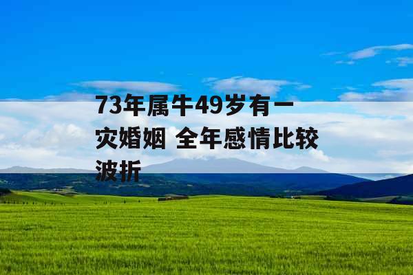 73年属牛49岁有一灾婚姻 全年感情比较波折