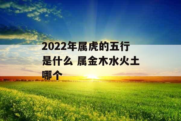 2022年属虎的五行是什么 属金木水火土哪个