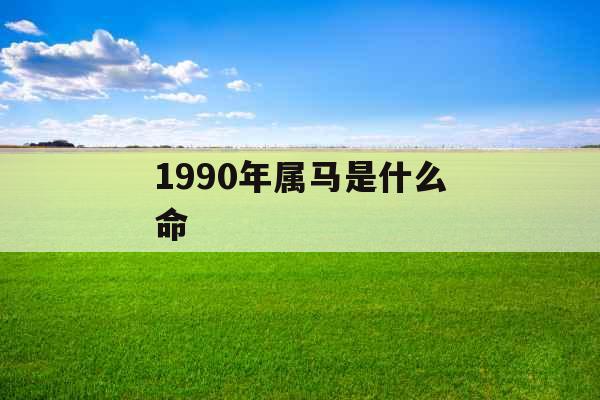 1990年属马是什么命
