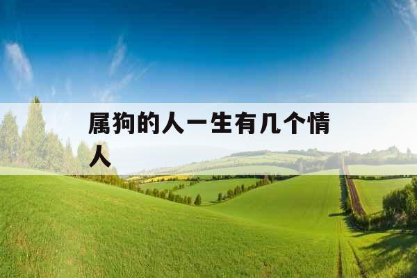 属狗的人一生有几个情人