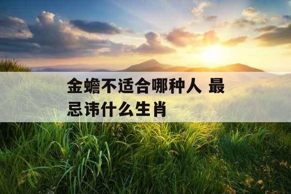 金蟾不适合哪种人 最忌讳什么生肖