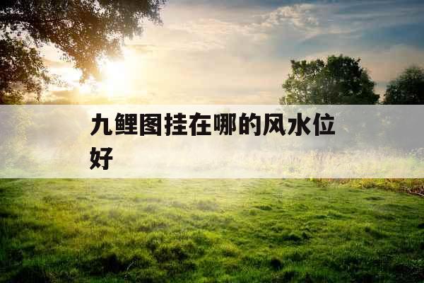 九鲤图挂在哪的风水位好