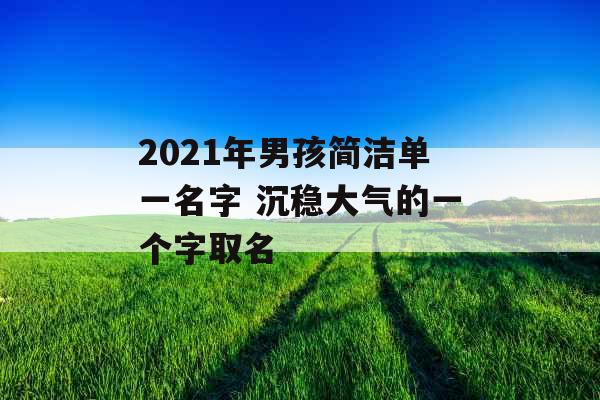 2021年男孩简洁单一名字 沉稳大气的一个字取名 2021年男孩简洁单一名字 沉稳大气的一个字取名