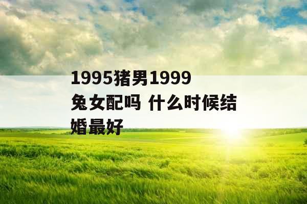 1995猪男1999兔女配吗 什么时候结婚最好