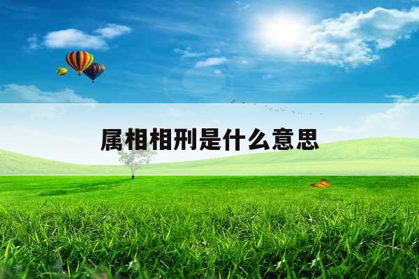 属相相刑是什么意思