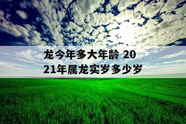 龙今年多大年龄 2021年属龙实岁多少岁