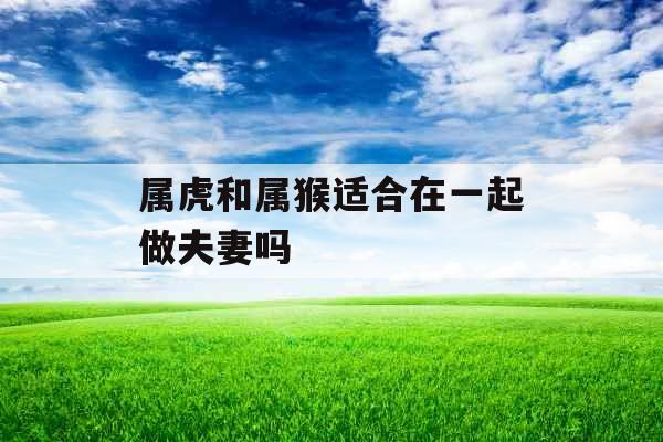 属虎和属猴适合在一起做夫妻吗