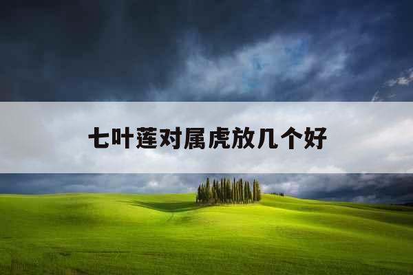 七叶莲对属虎放几个好