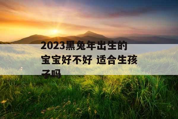 2023黑兔年出生的宝宝好不好 适合生孩子吗