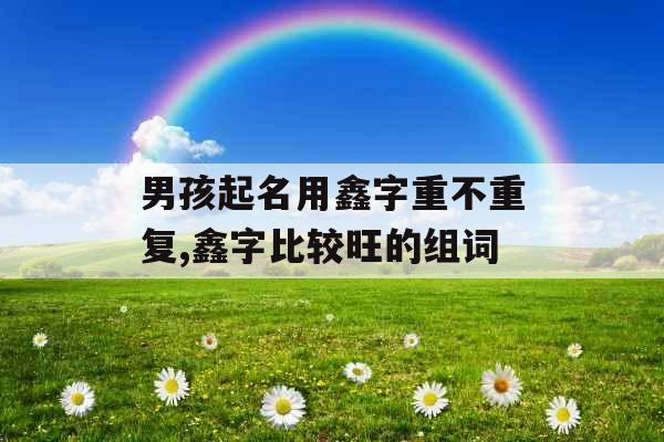 男孩起名用鑫字重不重复,鑫字比较旺的组词
