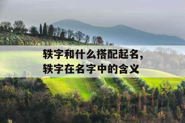 轶字和什么搭配起名,轶字在名字中的含义