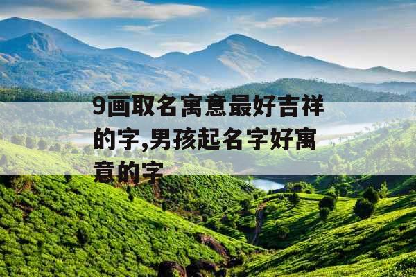 9画取名寓意最好吉祥的字,男孩起名字好寓意的字 9画取名寓意最好吉祥的字,男孩起名字好寓意的字
