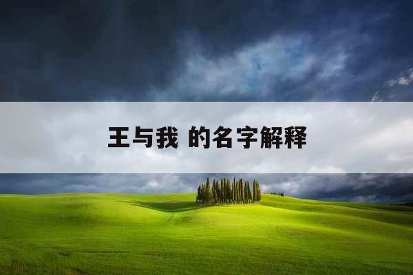 王与我 的名字解释