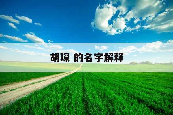 胡琛 的名字解释
