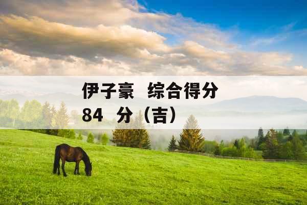 伊子豪  综合得分 84  分（吉） 