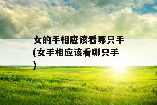 女的手相应该看哪只手(女手相应该看哪只手)