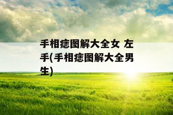 手相痣图解大全女 左手(手相痣图解大全男生)