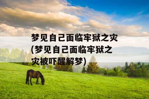梦见自己面临牢狱之灾(梦见自己面临牢狱之灾被吓醒解梦)