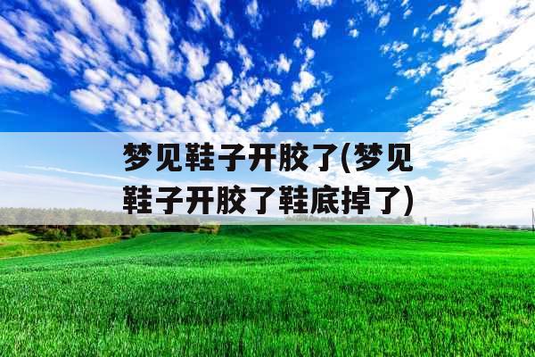 梦见鞋子开胶了(梦见鞋子开胶了鞋底掉了)