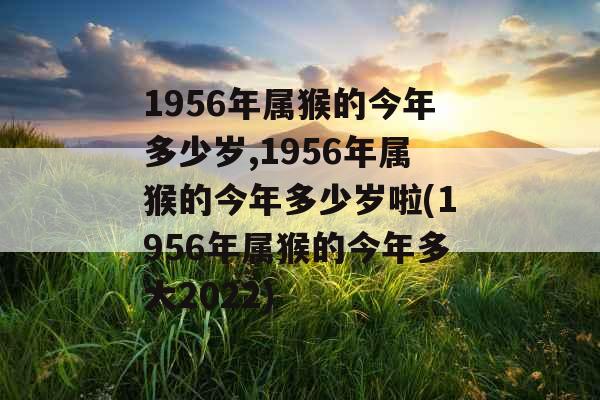 1956年属猴的今年多少岁,1956年属猴的今年多少岁啦(1956年属猴的今年多大2022)