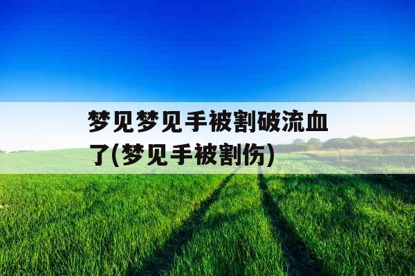 梦见梦见手被割破流血了(梦见手被割伤)