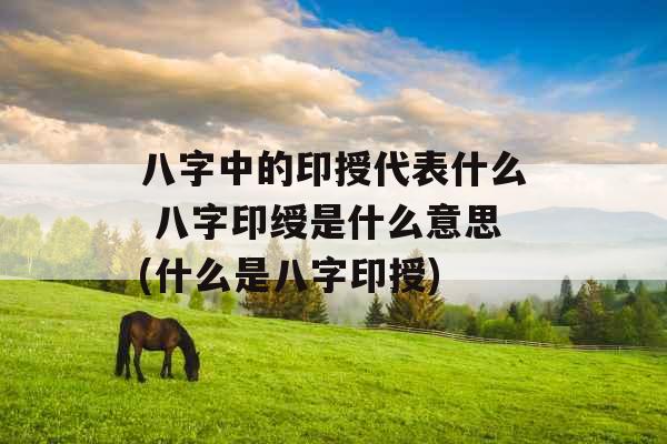 八字中的印授代表什么 八字印绶是什么意思(什么是八字印授)