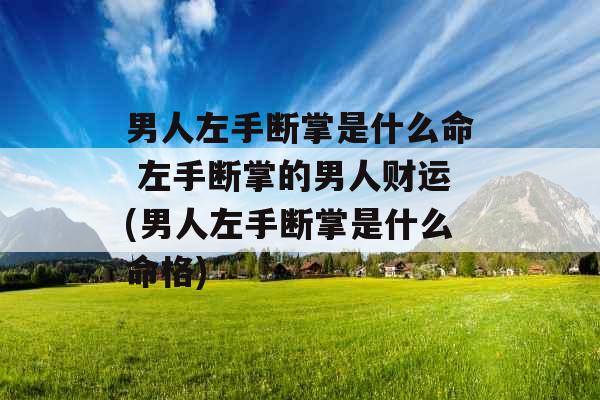 男人左手断掌是什么命 左手断掌的男人财运(男人左手断掌是什么命格) 男人左手断掌是什么命 左手断掌的男人财运(男人左手断掌是什么命格)