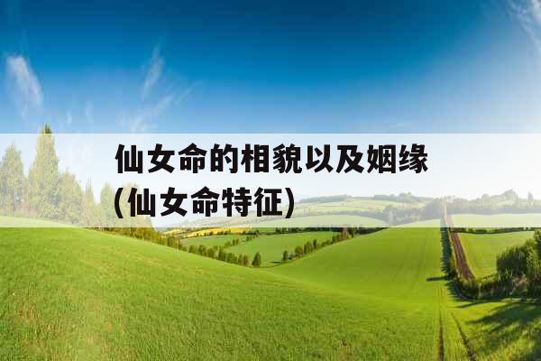 仙女命的相貌以及姻缘(仙女命特征)