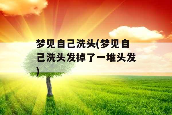 梦见自己洗头(梦见自己洗头发掉了一堆头发)