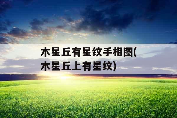 木星丘有星纹手相图(木星丘上有星纹) 木星丘有星纹手相图(木星丘上有星纹)